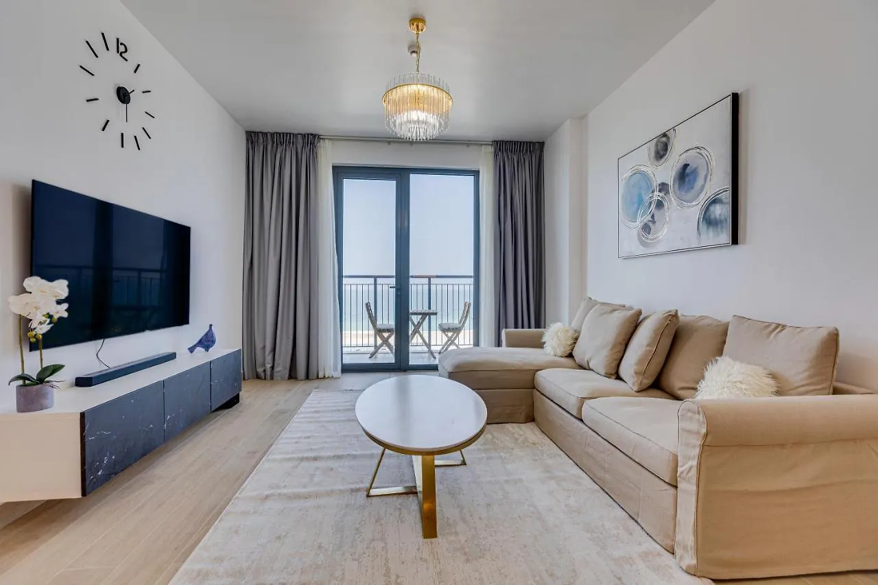 Lovely Sea View Apt La Cote 1 La Mer 1Min To Beach Dubaj